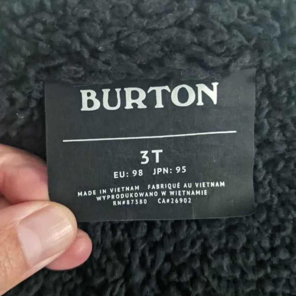 Burton Kids Jacket - Black and White with Colorful Accents - Picture 2 of 3